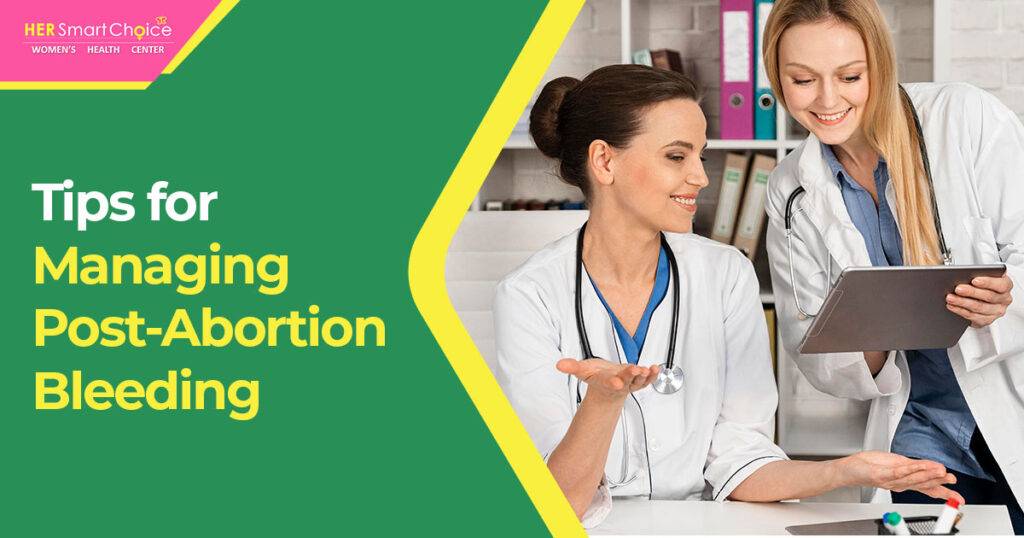 managing post abortion bleeding