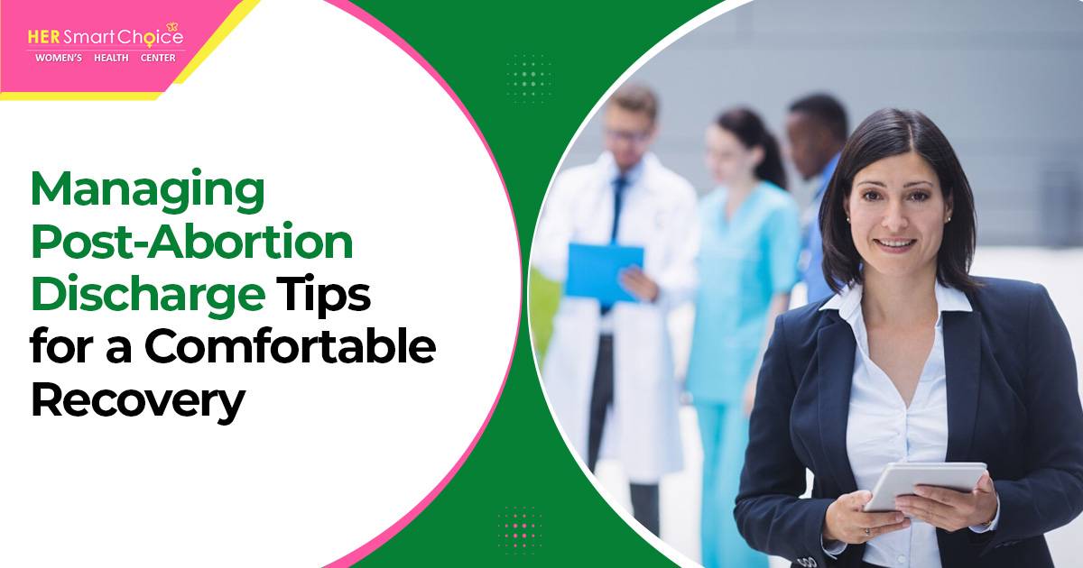 post-abortion discharge