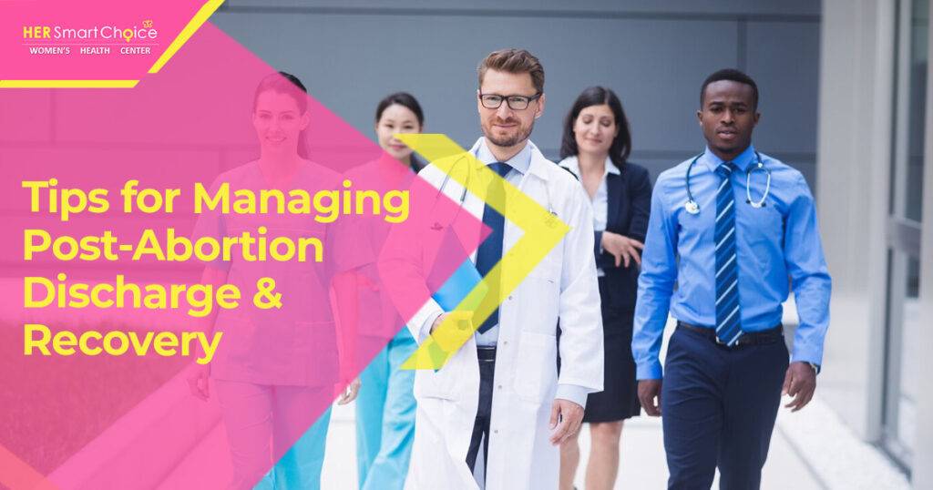 post-abortion discharge