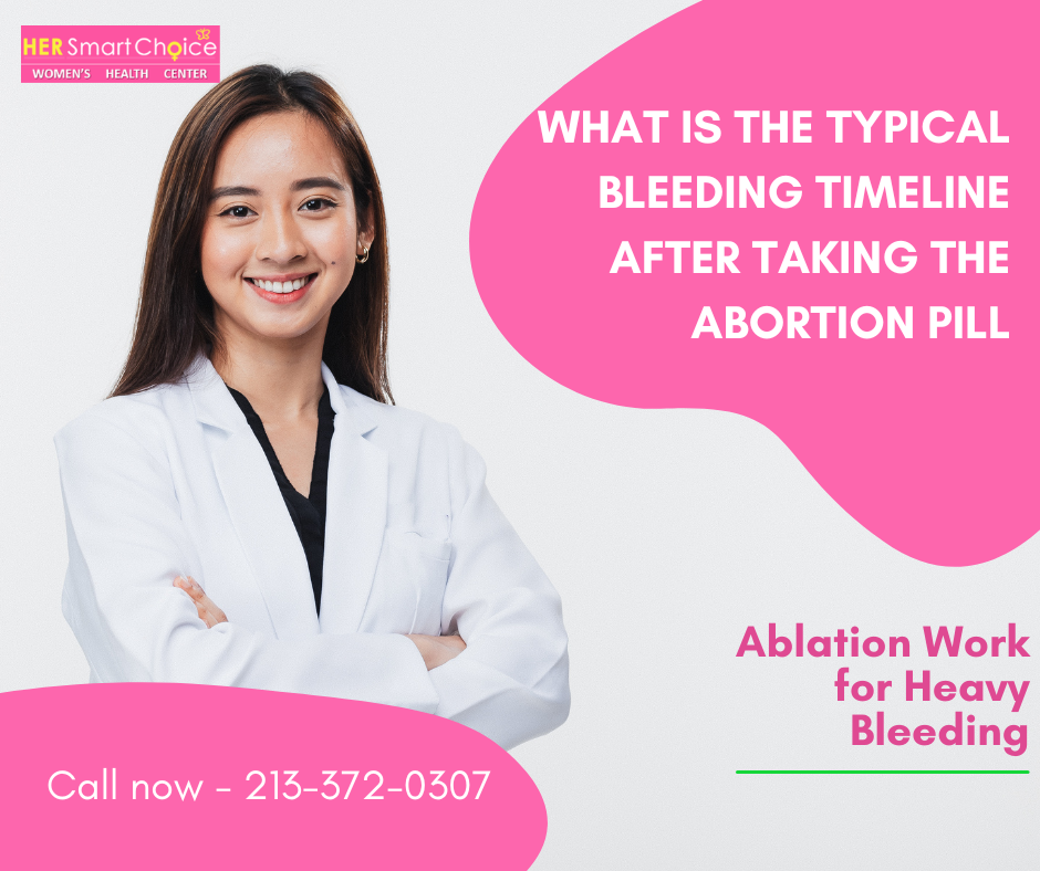 What Is the Typical Bleeding Timeline After Taking the Abortion Pill